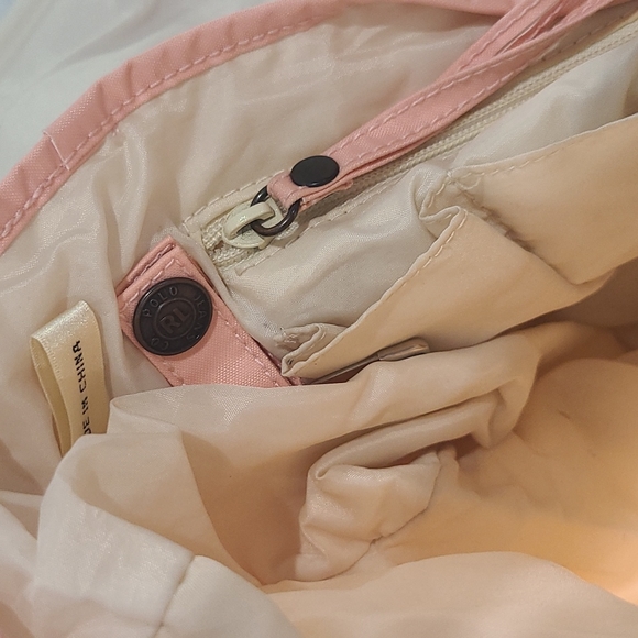 Y2K Ralph Lauren Polo Jeans Co. Pink nylon messenger tote bag - Picture 14 of 16